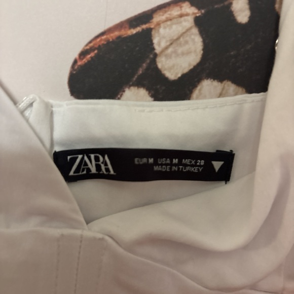 White Zara Corset Bodice Mini Dress - Picture 7 of 8